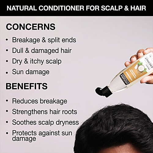 Soulflower Coconut Carrier Oil - For Hair Nourishment & Face Glow, Cold Pressed, 225 ml  Pure & Natural