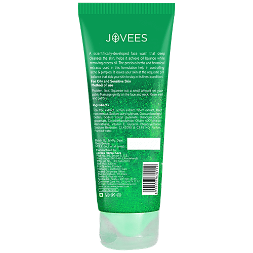 Buy Jovees Tea Tree Face Wash Oil Control, pH Balance Online at Best