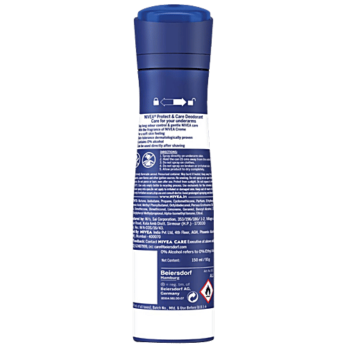 Nivea Women Deodorant, Protect & Care, Non-Irritating & 48h Protection With Creme Fragrance, 150 ml  