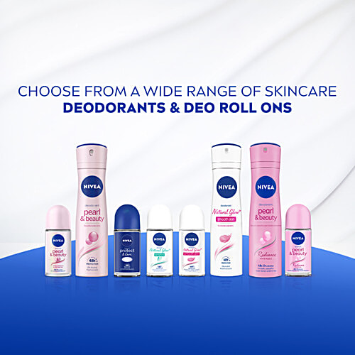 Nivea Women Deodorant Roll On - Protect & Care, Non-Irritating & 48h Protection, 50 ml  