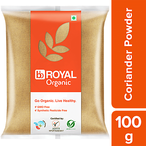 bb Royal Organic - Coriander Powder/Dhana Powder, 100 g  GMO, Synthetic Pesticide Free