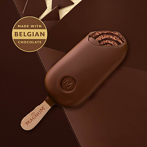 Kwality Wall's Magnum Chocolate Truffle Ice Cream, 63 g  Made with Belgian Chocolate