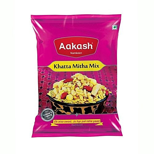 Aakash Khatha Mitha Mix Namkeen, 900 g Zero Trans Fat & Zero Cholesterol