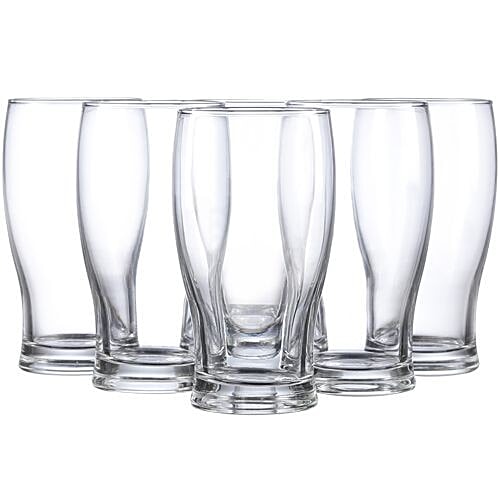 Lyra Beer/Juice Glass - Pilsner Belek, 380 ml (Pack of 6) 