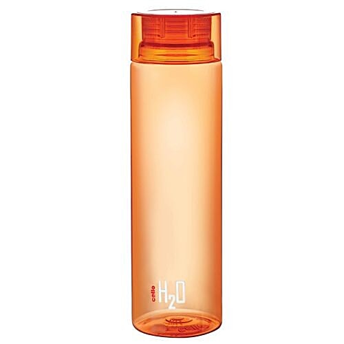 Cello H2o Unbreakable Water Bottle - Orange, 1 L  