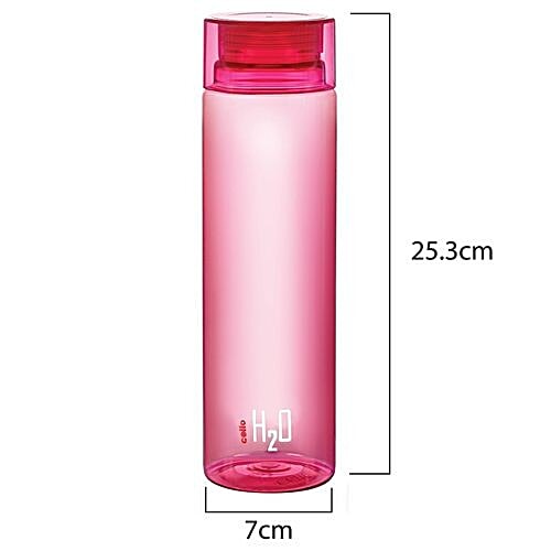 Cello H2O Unbreakable Water Bottle - Pink, 1 L  