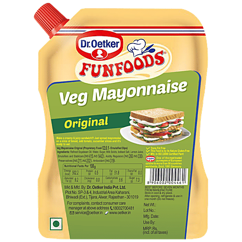 Buy Funfoods Mayonnaise Veg 875 Gm Online At Best Price of Rs 193.50