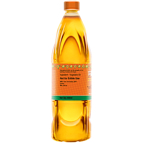 Mangalmai Pooja Oil, 450 ml Bottle Perfect for Spiritual Purposes
 Brings Health, Wealth & Happiness