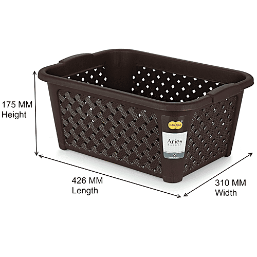 Nakoda Aries Plastic Basket 222, 1 pc BPA Free