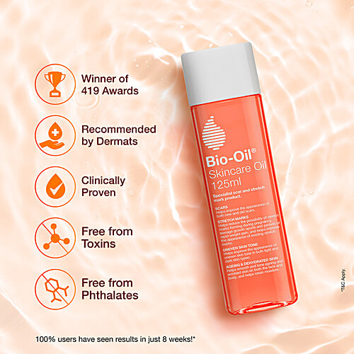 Bio-Oil Skincare Oil - Sensitive Skin, Purcellin Oil, Helps Retain Moisture, 125 ml  Helps Retain Moisture