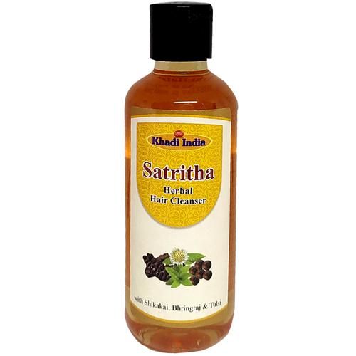 Buy Khadi Manav Herbal Hair Cleanser Satritha With Shikakaibhringrajritha  Aloevera 210 Ml Online at the Best Price of Rs 160 - bigbasket