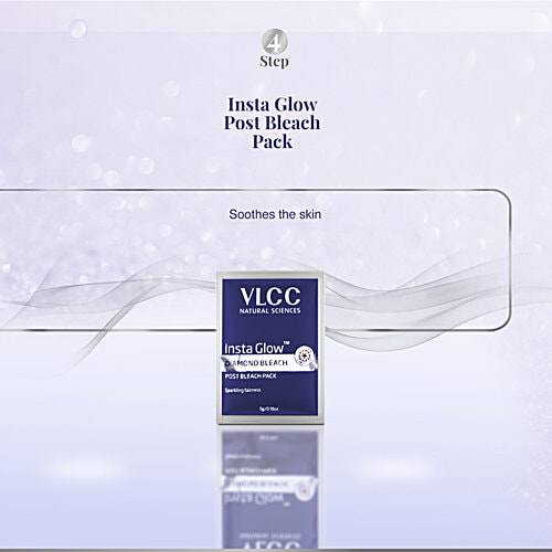VLCC Insta Glow Diamond Bleach For Sparkling Brightness & Purification With Colloidal Diamond, 30 g