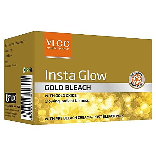 Vlcc Insta Glow Gold Bleach - Salon Series, 402 g