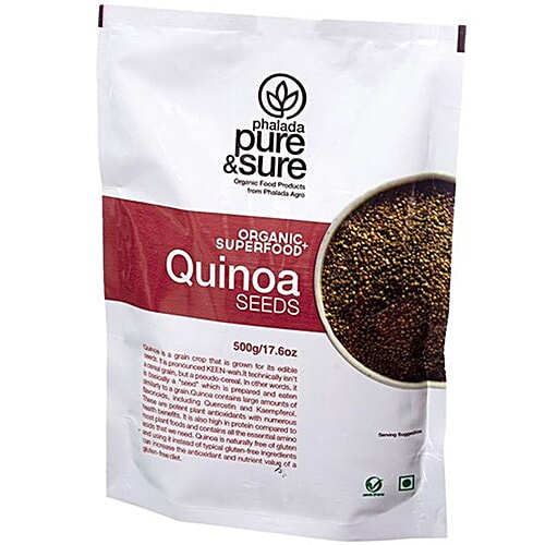 Phalada Pure & Sure Organic - Quinoa Seeds, 500 g  No Preservatives