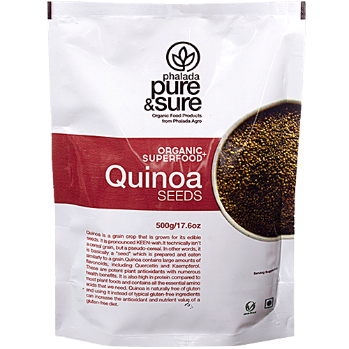 Phalada Pure & Sure Organic - Quinoa Seeds, 500 g  No Preservatives