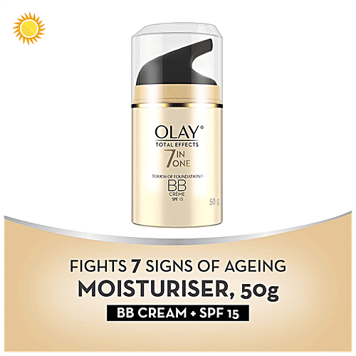 Olay Total Effects BB Cream With SPF 15, Fights 7 Signs Of Ageing With Niacinamide, 50 g  
