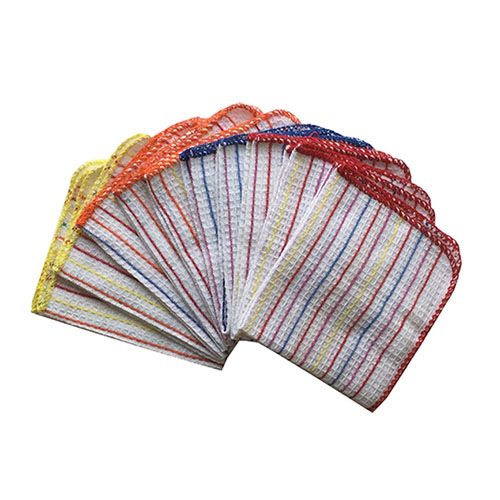 Lushomes Dish Cloth - Multi Striped, 10 pcs  