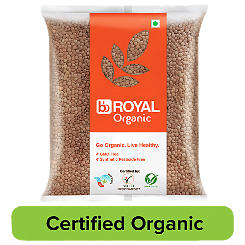 bb Royal Organic - Masoor Black Whole, 500 g  
