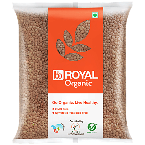 bb Royal Organic - Masoor Black Whole, 500 g  