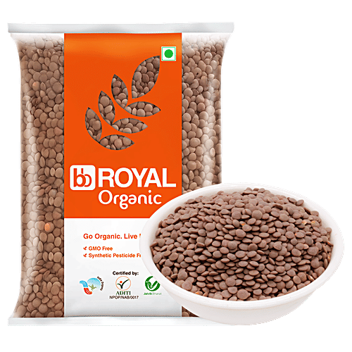 bb Royal Organic - Masoor Black Whole, 500 g  