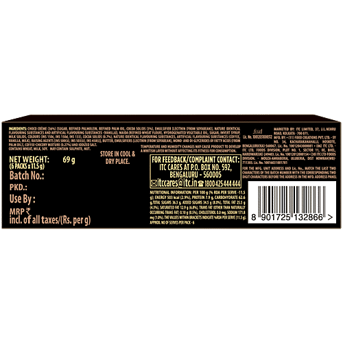 Sunfeast Dark Fantasy Coffee Fills - Original Filled Cookie With Coffee Flavour, Perfect Snack, 69 g  Original Filled Cookies With Coffee