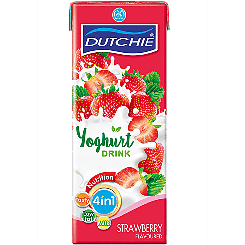 Dutchie Yoghurt Drink - Strawberry, 180 ml  