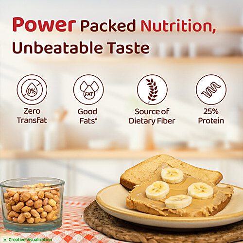 Sundrop Regular Creamy Peanut Butter, 924 g 25G Protein Per 100G