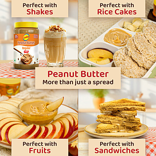 Sundrop Regular Creamy Peanut Butter, 924 g 25G Protein Per 100G