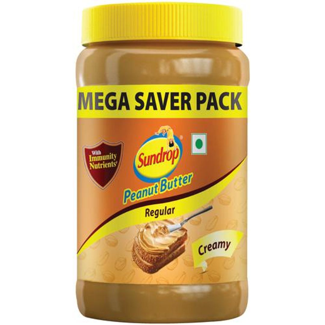 Sundrop Peanut Butter - Creamy, Rich In Protein, Spreads, 924 g 