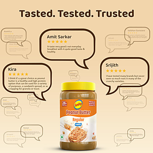 Sundrop Regular Crunchy Peanut Butter, 924 g 26G Protein Per 100G