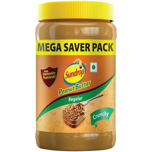 Sundrop Peanut Butter - Crunchy, Rich In Protein, Spreads, 924 g  Zero Trans Fatty Acid & Cholesterol
