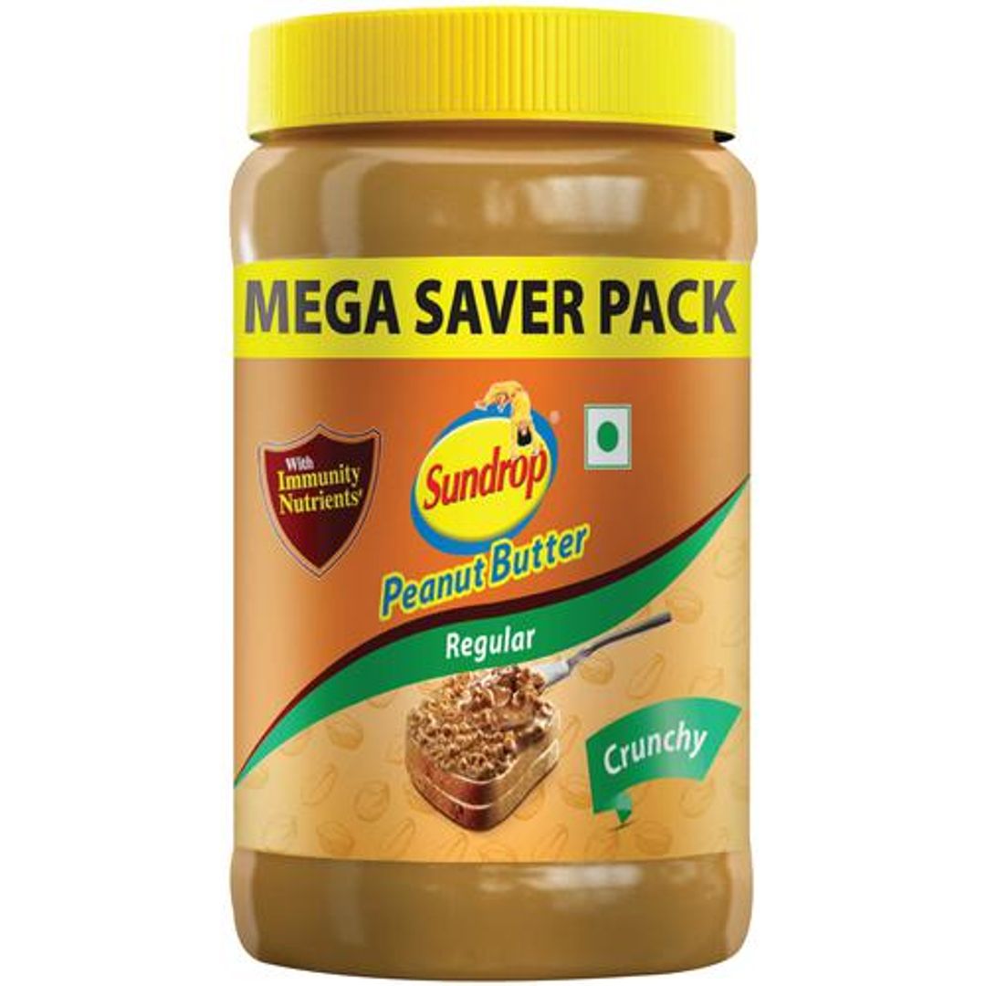 Sundrop Peanut Butter - Crunchy, Rich In Protein, Spreads, 924 g 