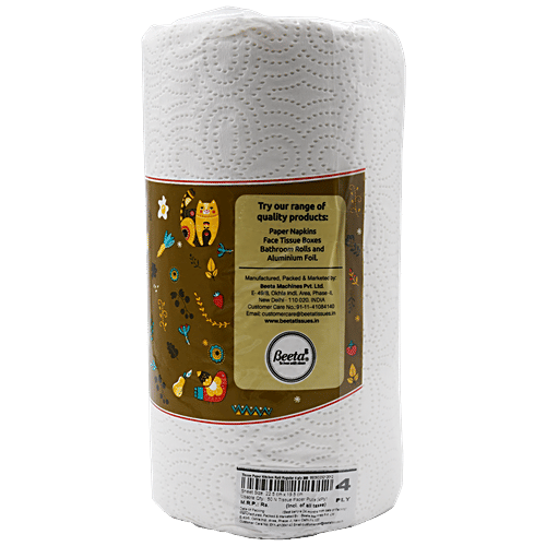 Beeta Kitchen Towel Paper Tissue Embossed Roll 4 Ply, 1 pc  