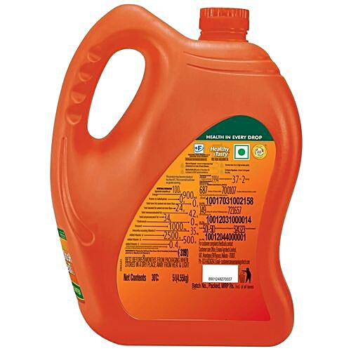 Emami Healthy & Tasty - Rice Bran Oil, 5 L Can 