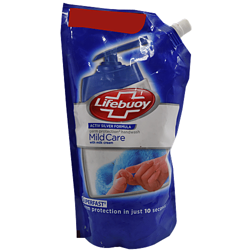 Lifebuoy Mild Care Handwash - Activ Silver Formula, Germ Protection, 750 ml