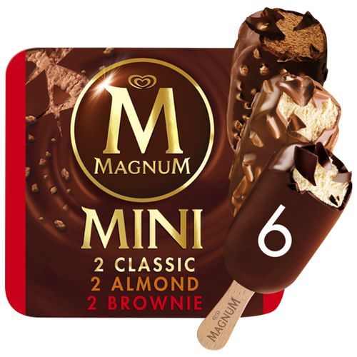 Buy kwality walls Magnum Ice Cream - Mini Classic, Almond & Brownie 45 ...