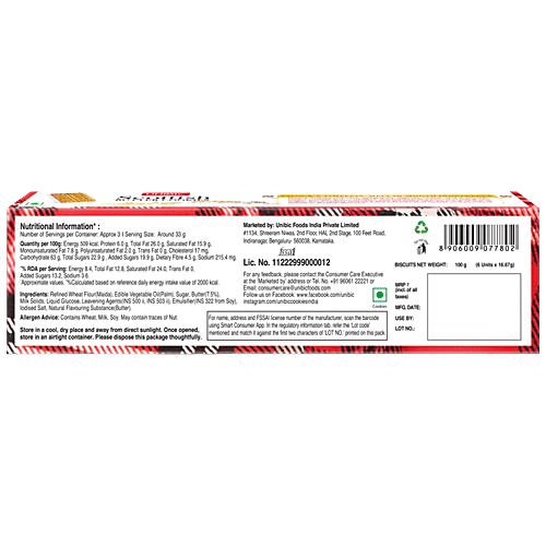 Unibic Foods Scottish Butter Cookies, 100 g Made with Pure Butter