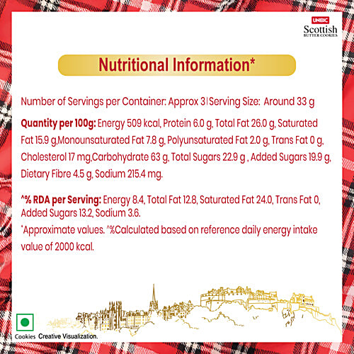 Unibic Foods Scottish Butter Cookies, 100 g Made with Pure Butter