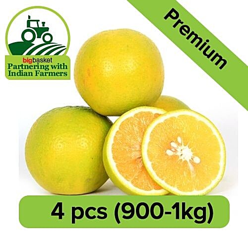 Fresho Mosambi - Premium, 4 pcs 900-1 kg 