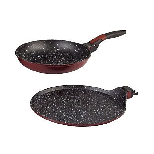 Buy Wonderchef Click Amaze Cookware Set Maroon Black 4 Pcs Online At
