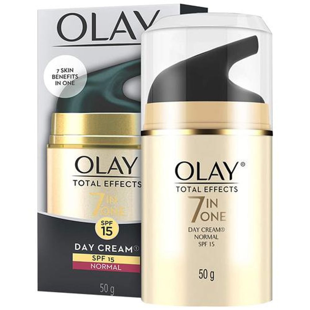Olay Total Effects 7 In One Day Cream - Normal, Hydrates & Moisturises The Skin, Minimises Pores, SPF 15, 50 g 