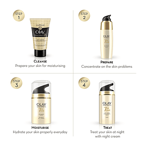 Olay Total Effects 7-In-1 -Lightweight Anti- Ageing Moisturizer Cream SPF 15, 50 g