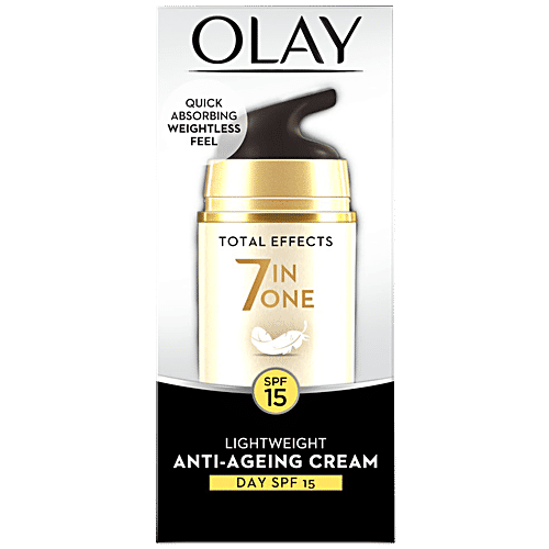 Olay Total Effects 7-In-1 -Lightweight Anti- Ageing Moisturizer Cream SPF 15, 20 g