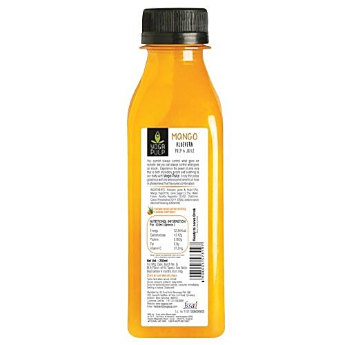 Buy Yoga Pulp Fruit Juice Mango With Aloevera 200 ml Online at Best