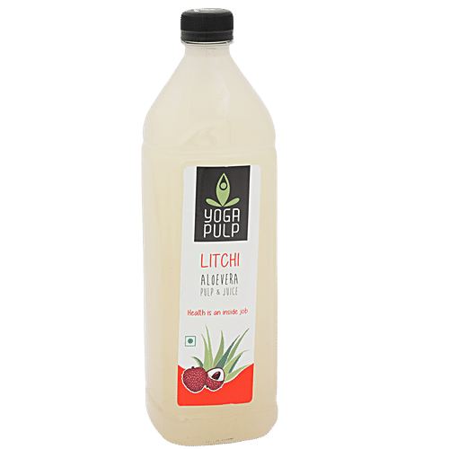 Buy Yoga Pulp Fruit Juice Litchi With Aloevera Online at Best Price