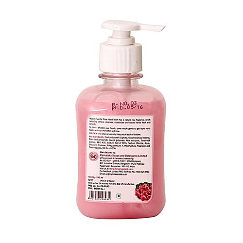 Mysore Sandal Handwash - Rose, 250 ml  