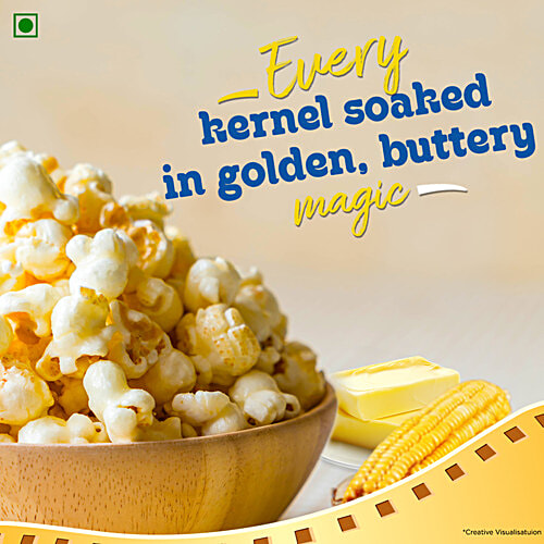 ACT II Butter Delite Flavour Instant Popcorn, 150 g (Buy 2 Get 1 Free) Hot & Fresh# in 3 mins