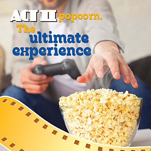 ACT II Butter Delite Flavour Instant Popcorn, 150 g (Buy 2 Get 1 Free) Hot & Fresh# in 3 mins