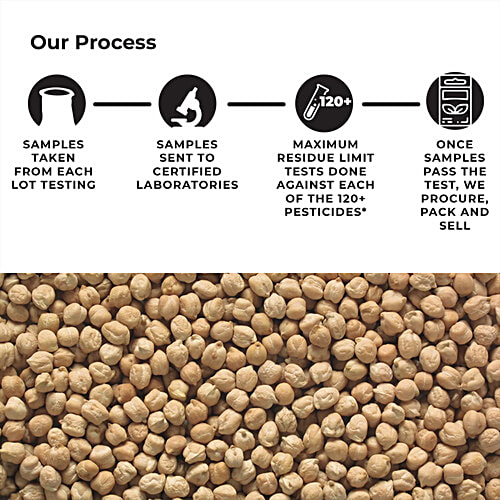 Safe Harvest Kabuli Chana/Chole - Pesticide Free, 500 g  Pesticide Free