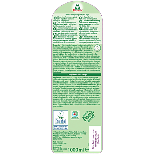 Frosch Floor Cleaner - Vinegar, 1 L